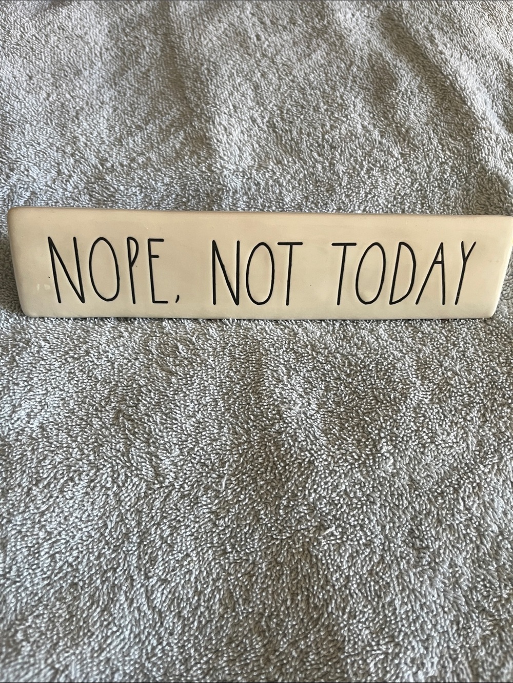 “Nope, Not Today/Choose Kindness” Ceramic Desk Plaque